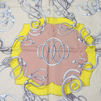 Hermes Scarf Carre 90 Silk Multicolor Ice Blue Yellow LIFT Profile — view 2