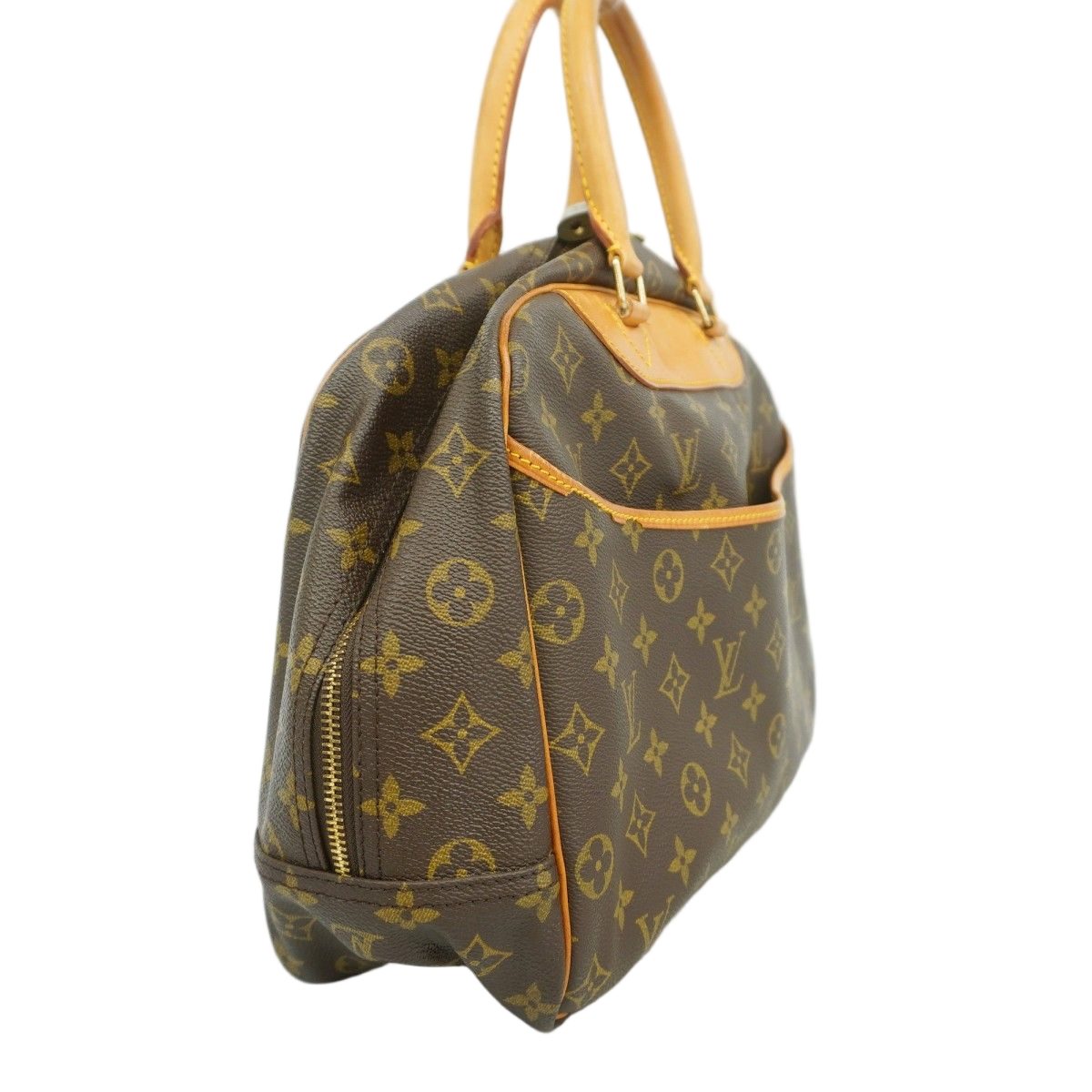 Louis Vuitton Handbag Monogram Deauville Brown — view 2