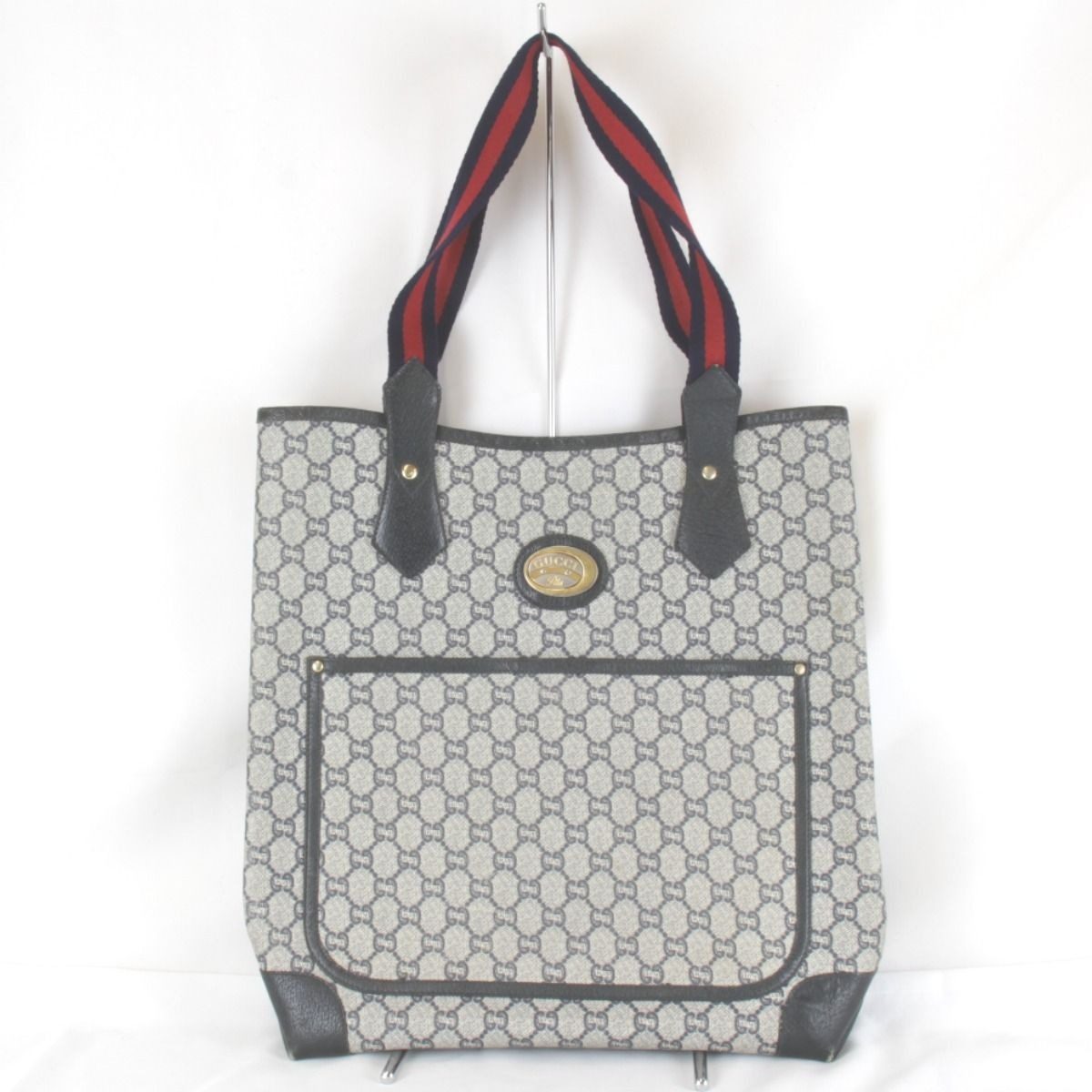 Gucci Sherry Line Tote GG Plus Navy