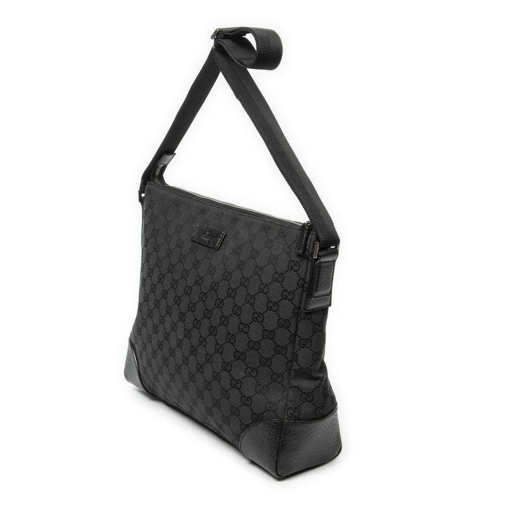 Gucci Zip Messenger Black GG Canvas — view 2