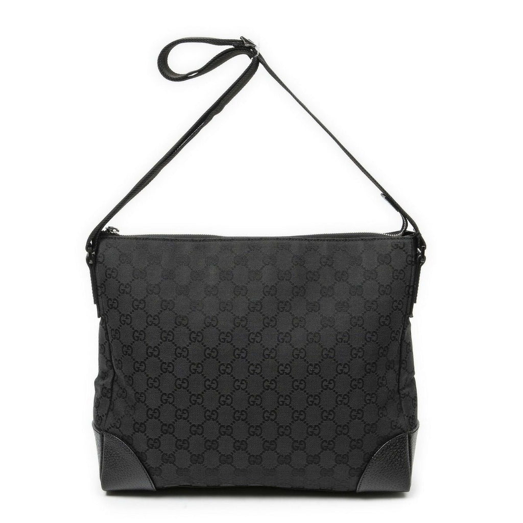 Gucci Zip Messenger Black GG Canvas — view 5