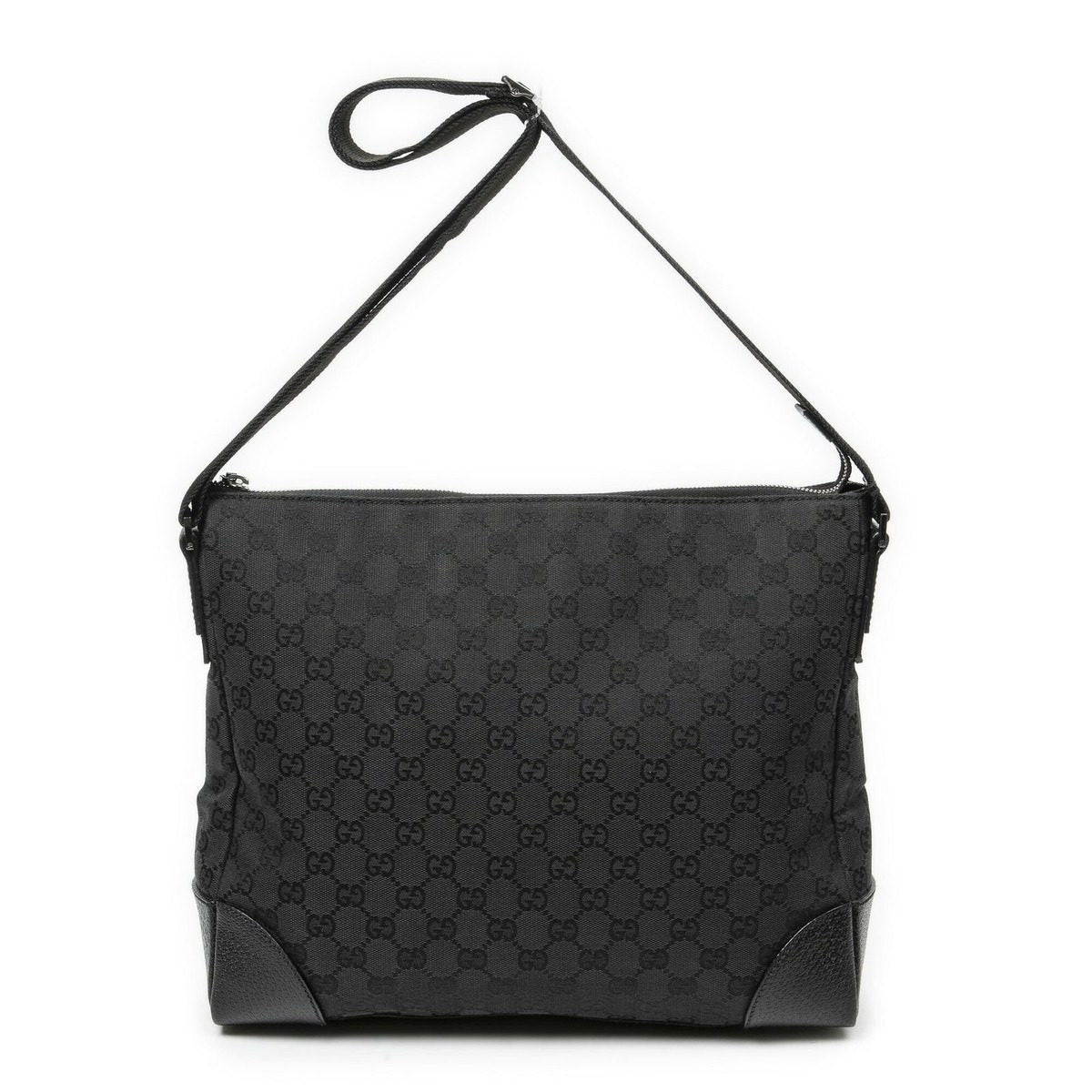 Gucci Zip Messenger Black GG Canvas — view 5