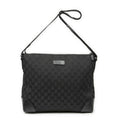 Gucci Zip Messenger Black GG Canvas