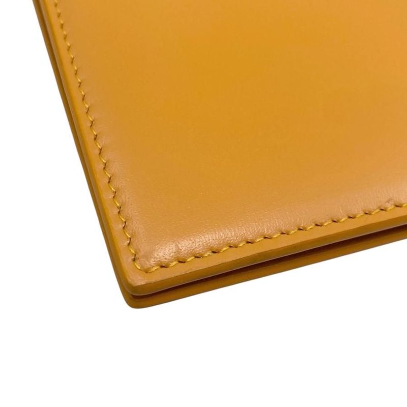 Saint Laurent Shoulder Bag Chain Logo Orange Gold Hardware — view 3