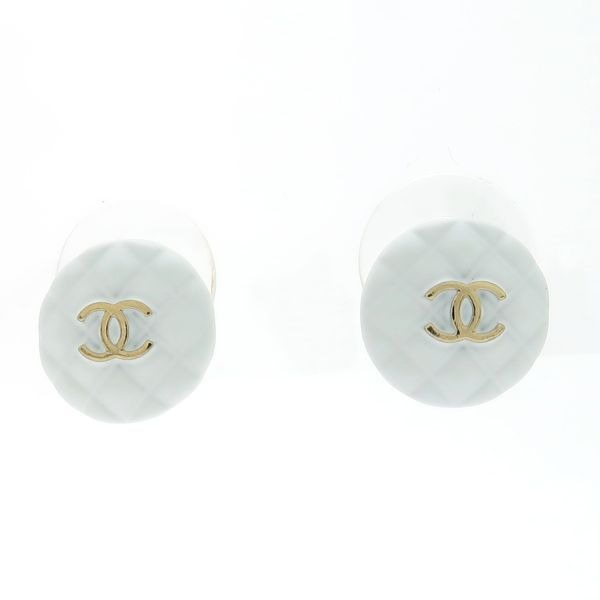 Chanel A19 C Coco Mark Quilted White Mini — view 2