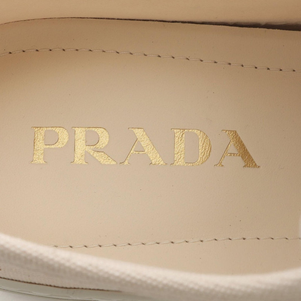 Prada Sneakers Canvas Beige 7 — view 5