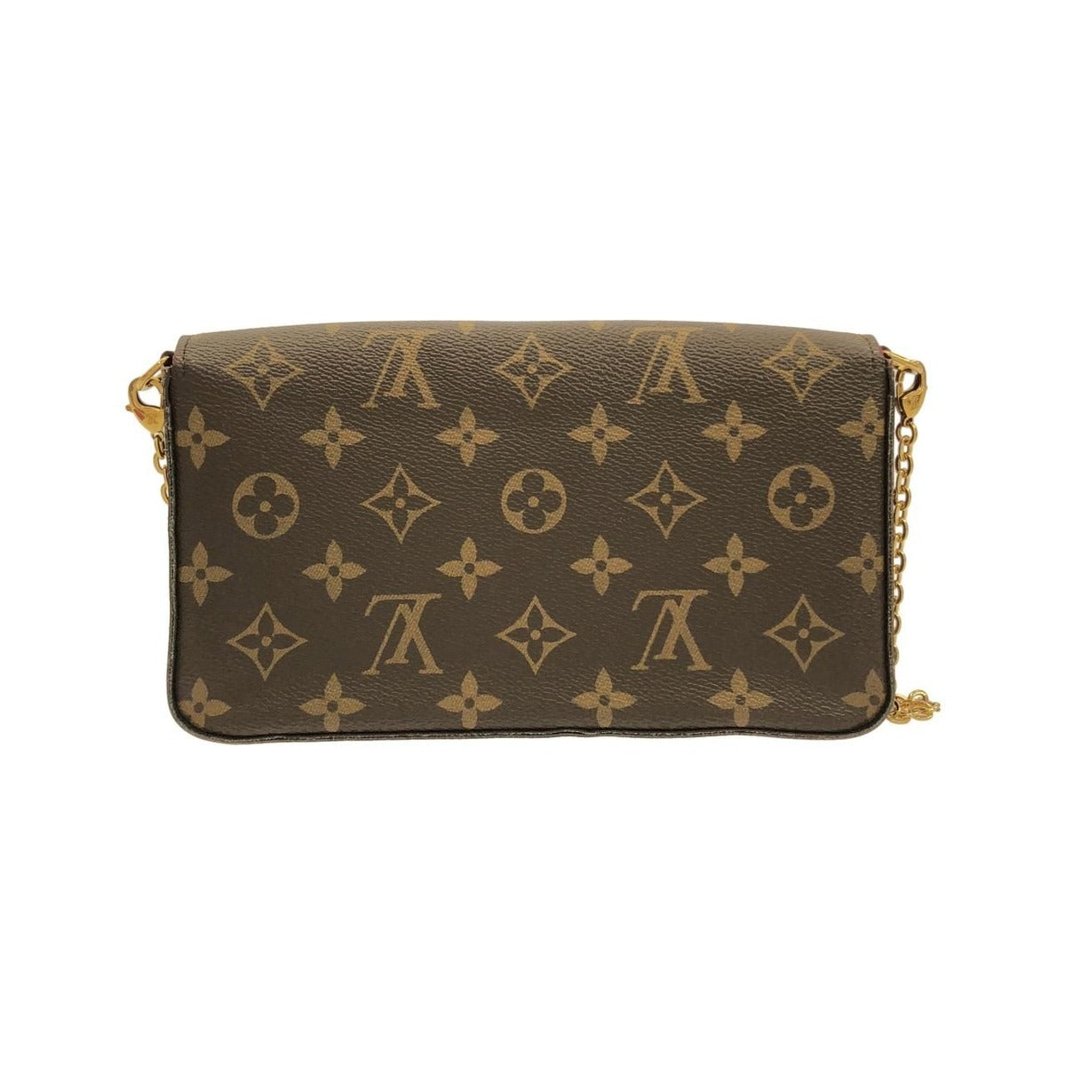 Louis Vuitton Monogram Pochette Felicie Shoulder Bag Brown Marron — view 2