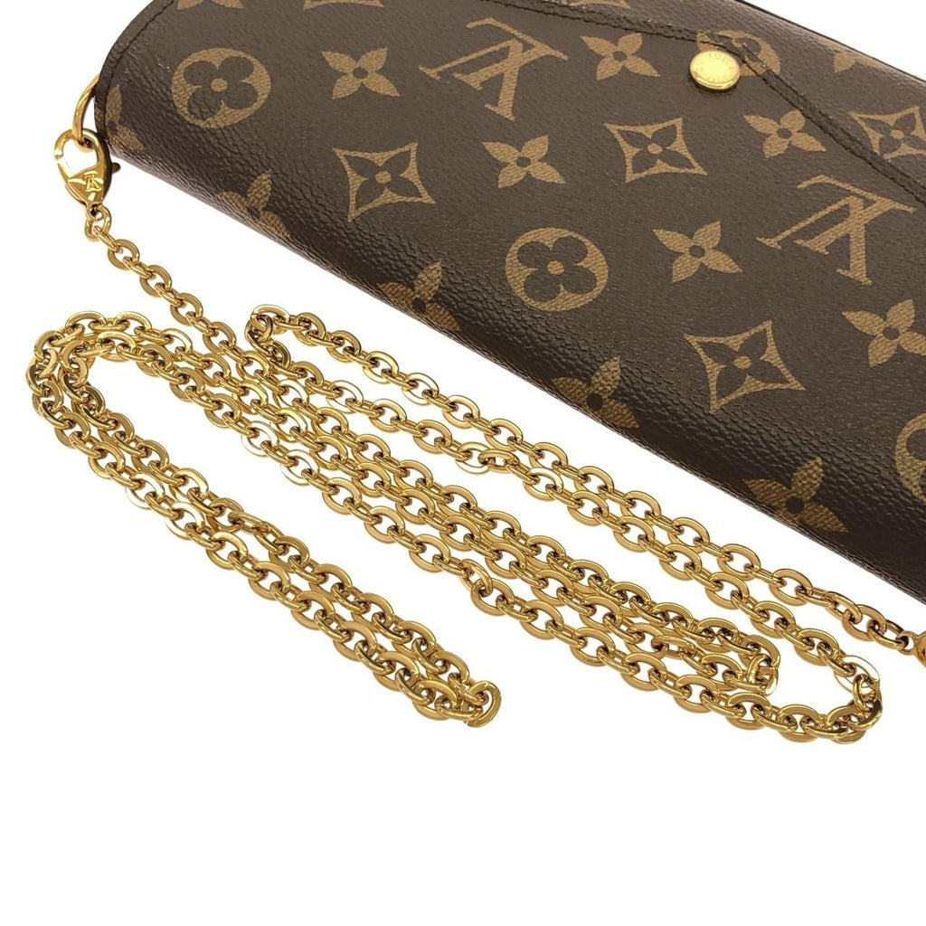 Louis Vuitton Monogram Pochette Felicie Shoulder Bag Brown Marron — view 5