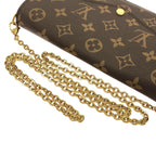 Louis Vuitton Monogram Pochette Felicie Shoulder Bag Brown Marron — view 5