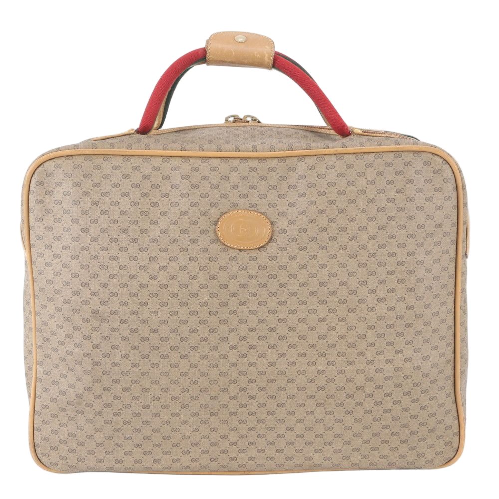 Gucci Micro GG Sherry Line Leather Boston Bag Tote