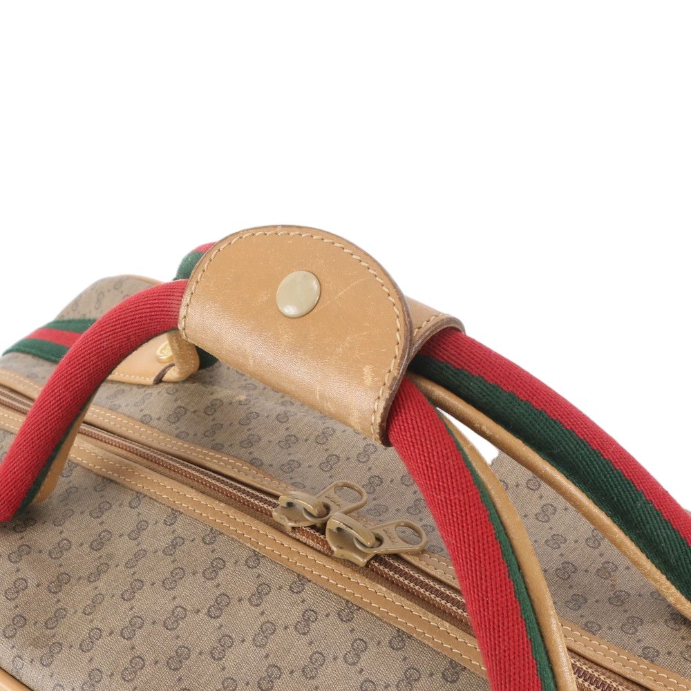 Gucci Micro GG Sherry Line Leather Boston Bag Tote — view 2
