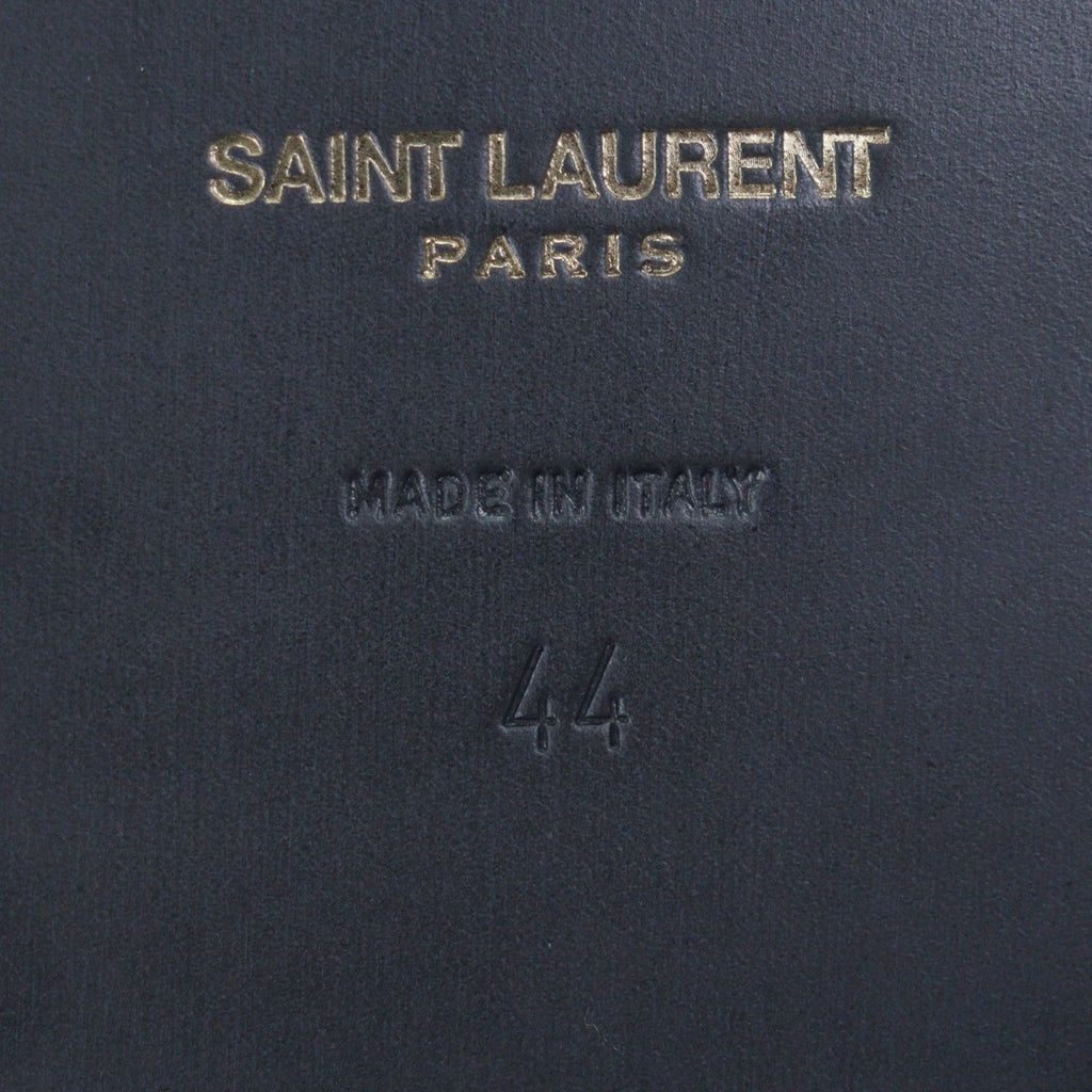 Saint Laurent Paris Mink Slide Sandals Black 44 — view 7