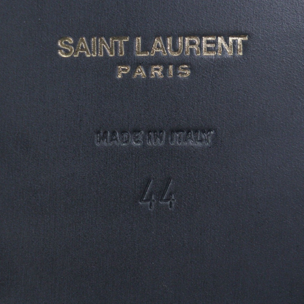 Saint Laurent Paris Mink Slide Sandals Black 44 — view 7