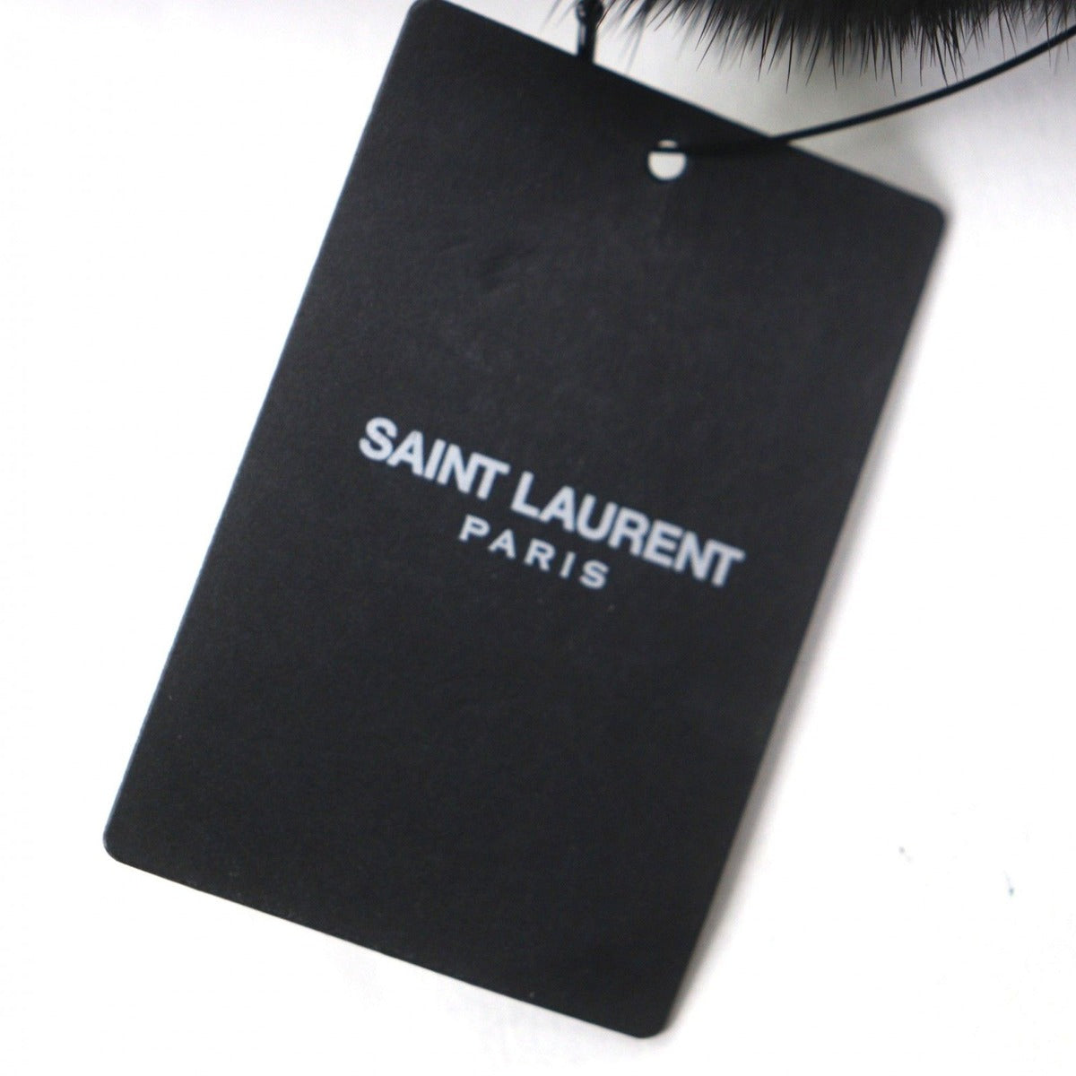 Saint Laurent Paris Mink Slide Sandals Black 44 — view 8