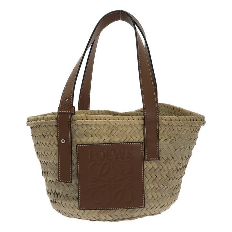 Loewe Anagram Logo Basket Bag Small Natural Brown — view 2
