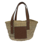 Loewe Anagram Logo Basket Bag Small Natural Brown