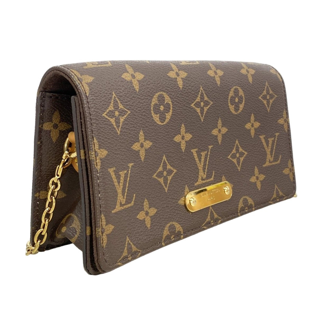 Louis Vuitton Shoulder Bag Monogram Wallet on Chain Lily Brown — view 2