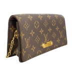 Louis Vuitton Shoulder Bag Monogram Wallet on Chain Lily Brown — view 2