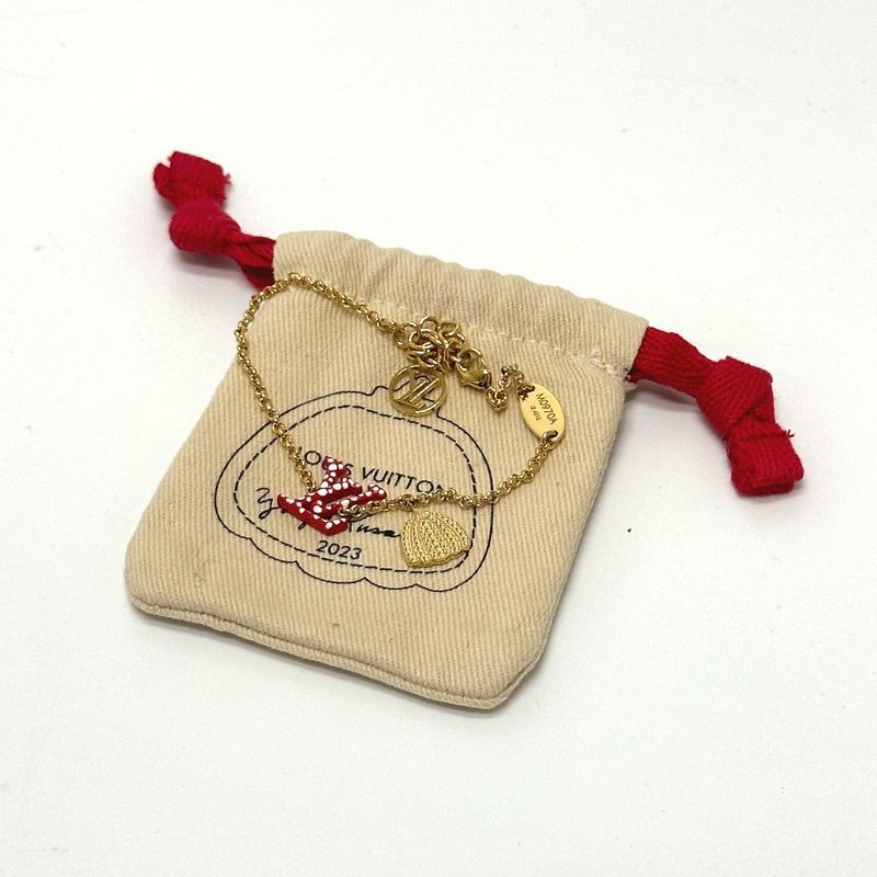 Louis Vuitton Bracelet Iconic Infinity Dot M0970 A Metal Red Yayoi Kusama — view 7