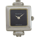 Gucci Stainless Steel Quartz Analog Display Black Dial Watch