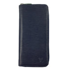 Louis Vuitton Epi Zippy Wallet Vertical Navy