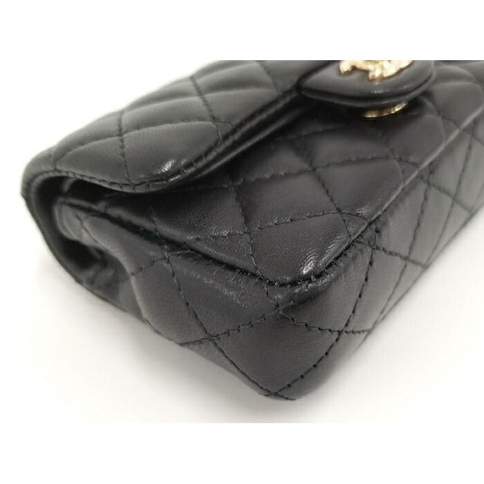 Chanel Classic Mini Bag Quilted Lambskin Black — view 4