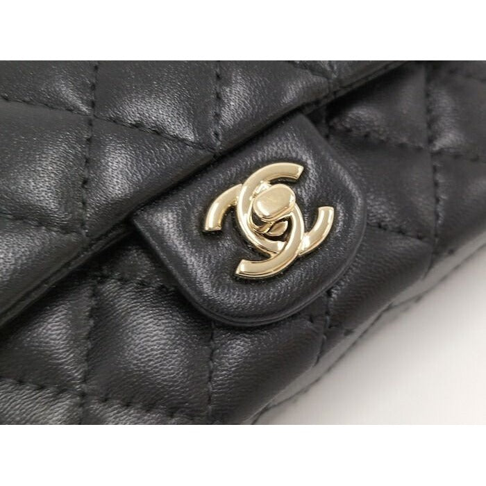 Chanel Classic Mini Bag Quilted Lambskin Black — view 5