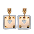 Hermes Earrings As de Coeur Pink