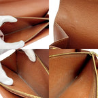 Louis Vuitton Monogram Pochette Porte Monet Cles Di Brown — view 9