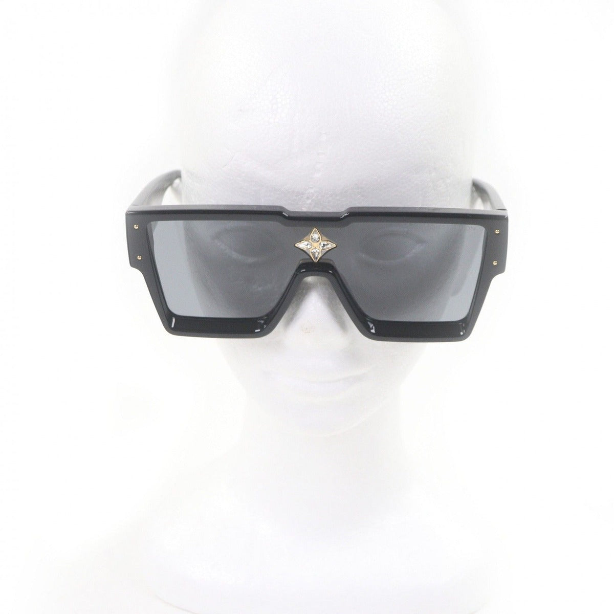 Louis Vuitton Sunglasses Cyclone Recycled Acetate Black Demo — view 3