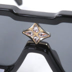 Louis Vuitton Sunglasses Cyclone Recycled Acetate Black Demo — view 8