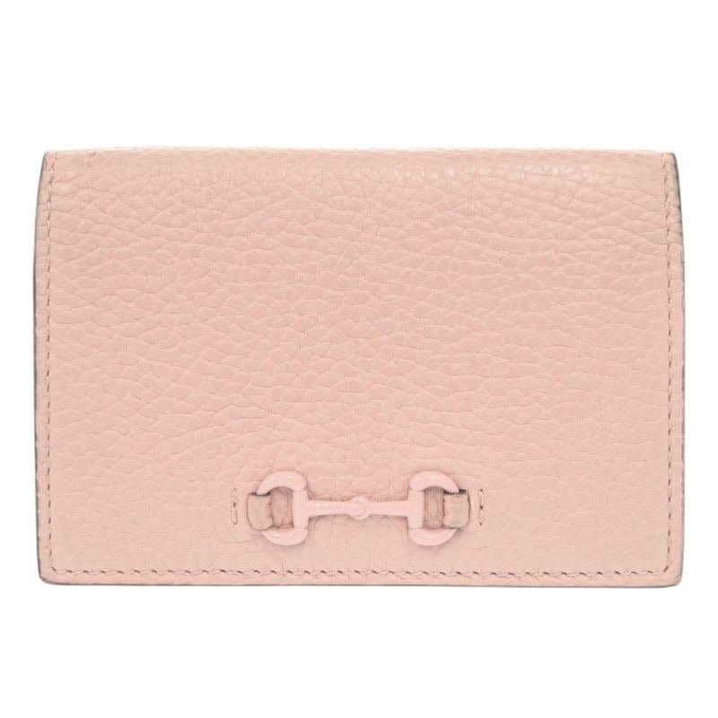 Gucci Horsebit Leather Pink Card Case Business Holder 0069 — view 2