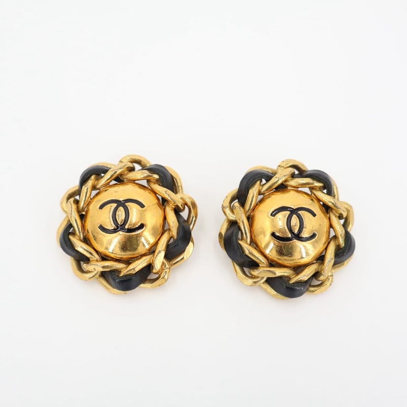 Chanel Coco Mark 29 Brooch GP and Leather Gold Scratch