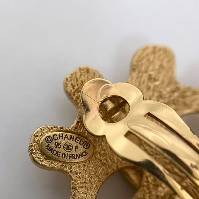 Chanel Earrings Gold Coco Mark GP — view 8