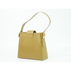 Saint Laurent Yves YSL Embossed Leather Shoulder Bag Beige — view 2