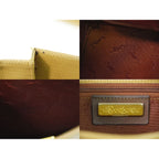 Saint Laurent Yves YSL Embossed Leather Shoulder Bag Beige — view 9