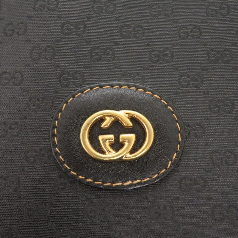 Gucci Vintage Sherry Line Micro GG 002-63-0048 Black Tote Bag 0769 — view 8