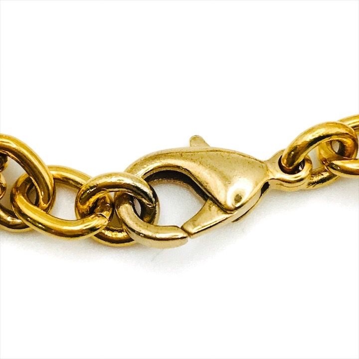 Celine Triomphe Gold Rhinestone Bracelet — view 7