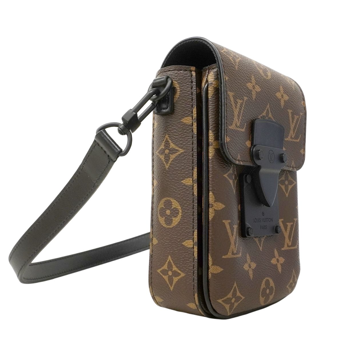Louis Vuitton Shoulder Bag Monogram Macassar S Lock Vertical Wearable Wallet — view 2