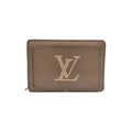 Louis Vuitton Portefeuille Clair Leather Beige Bifold Wallet Gold