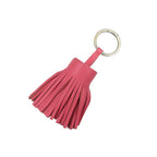 Hermes Carmen Agnomiro Silver Hardware Rose Azalea Pink Key Ring 1347