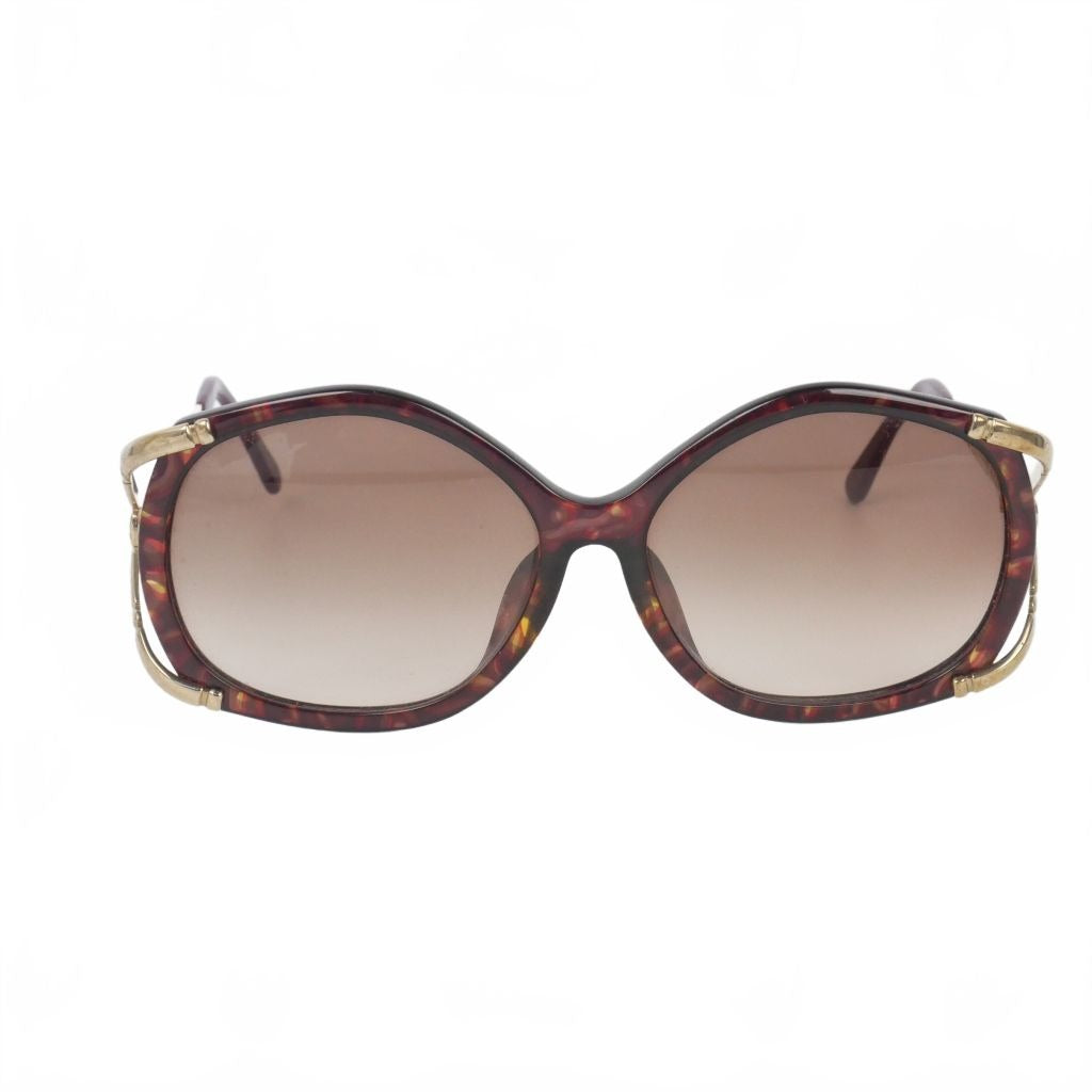 Dior Vintage Sunglasses Gold Tortoiseshell Pattern