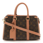 Louis Vuitton Monogram Souffle NV BB 2-Way Shoulder Bag Crossbody Peche