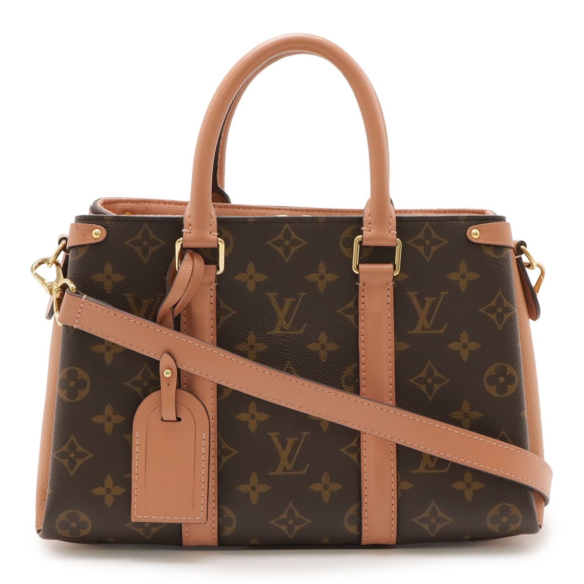Louis Vuitton Monogram Souffle NV BB 2-Way Shoulder Bag Crossbody Peche