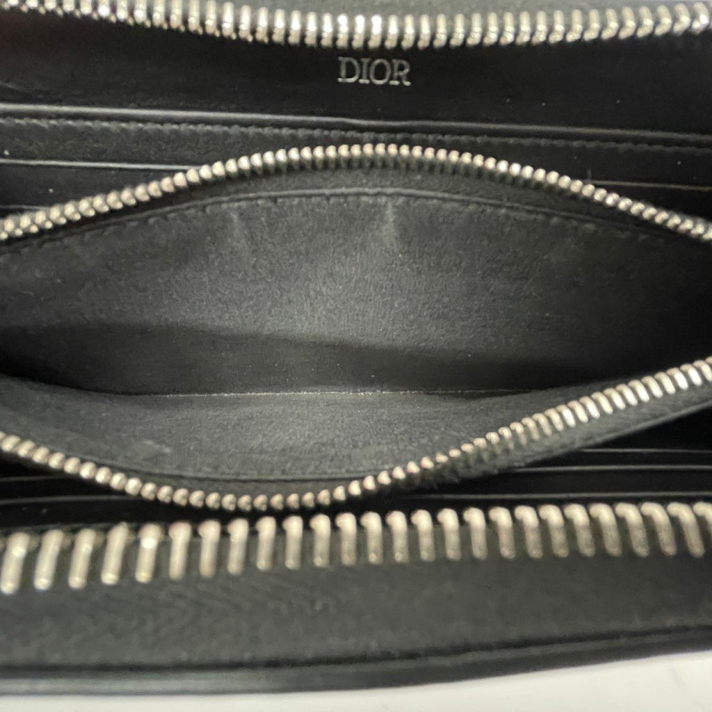 Dior Long Wallet Saddle Zip 2 Ykk h00 N Black — view 5