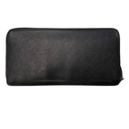 Prada Saffiano Metal Round Zipper Long Wallet 1 Ml506 Black 3347 — view 2