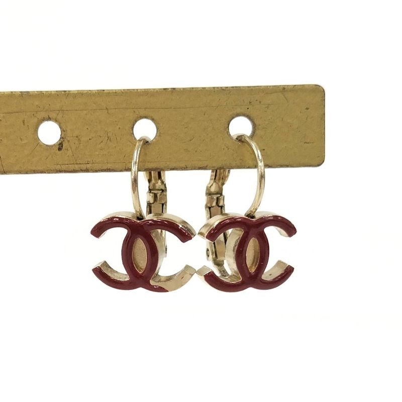 Chanel Coco Mark Plated Gold Bordeaux 10