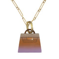 Hermes Fusion Amulet Kelly Pendant Large Model GP Horn Parma Brass Lira