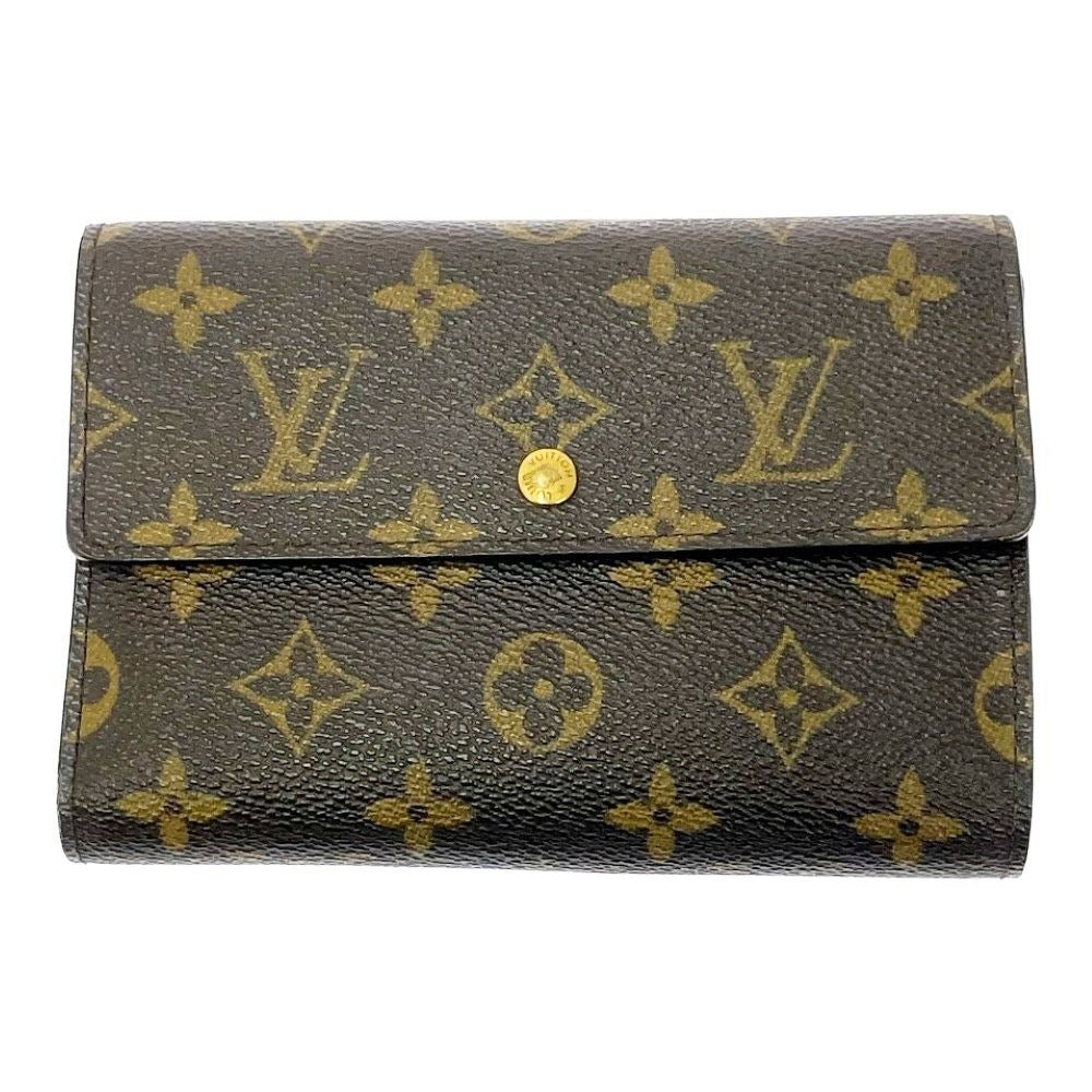 Louis Vuitton Monogram Porte Tresor Etui Papiers Brown