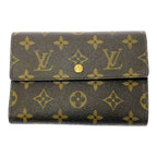 Louis Vuitton Monogram Porte Tresor Etui Papiers Brown